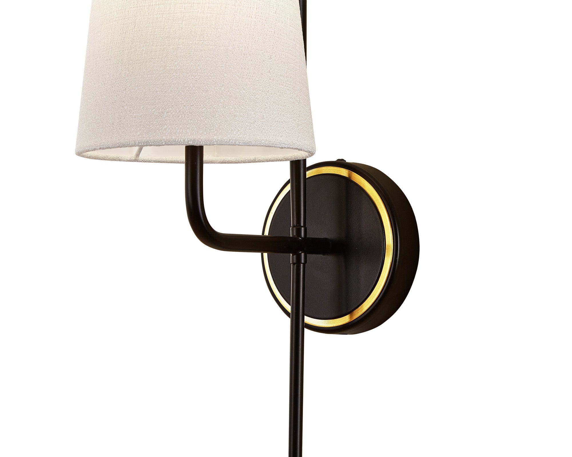 Serpa Wall Light - White, Black & Brass G9
