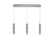 Shimsre 3 Light Linear Pendant, 3 x 5W LED, 3000K, 304lm, Polished Chrome, 3yrs Warranty