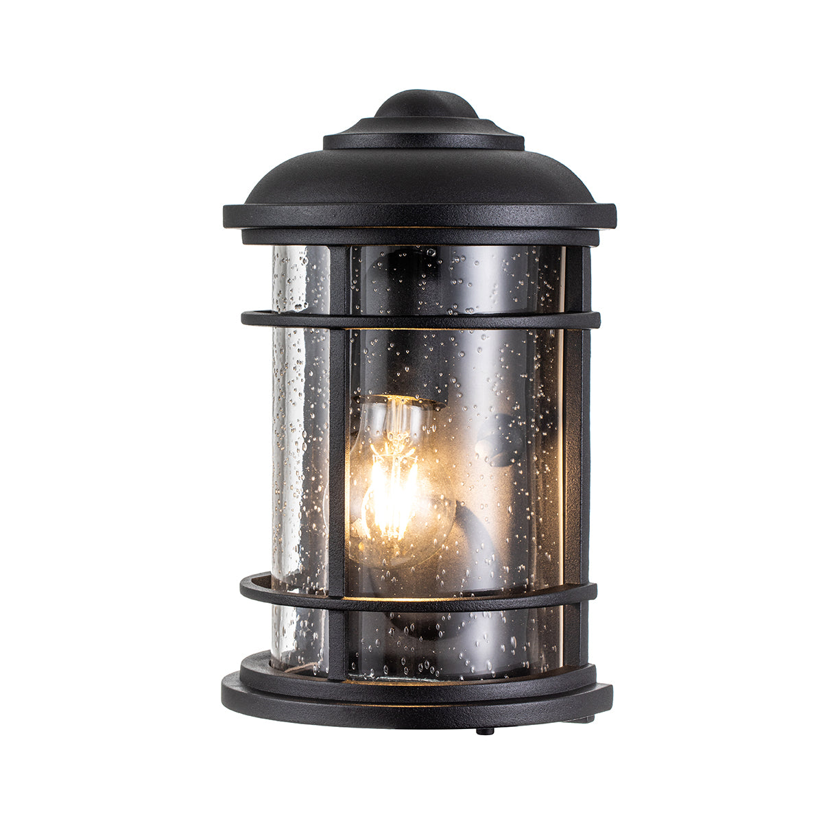 Lighthouse Half Lantern – Textured Black Finish