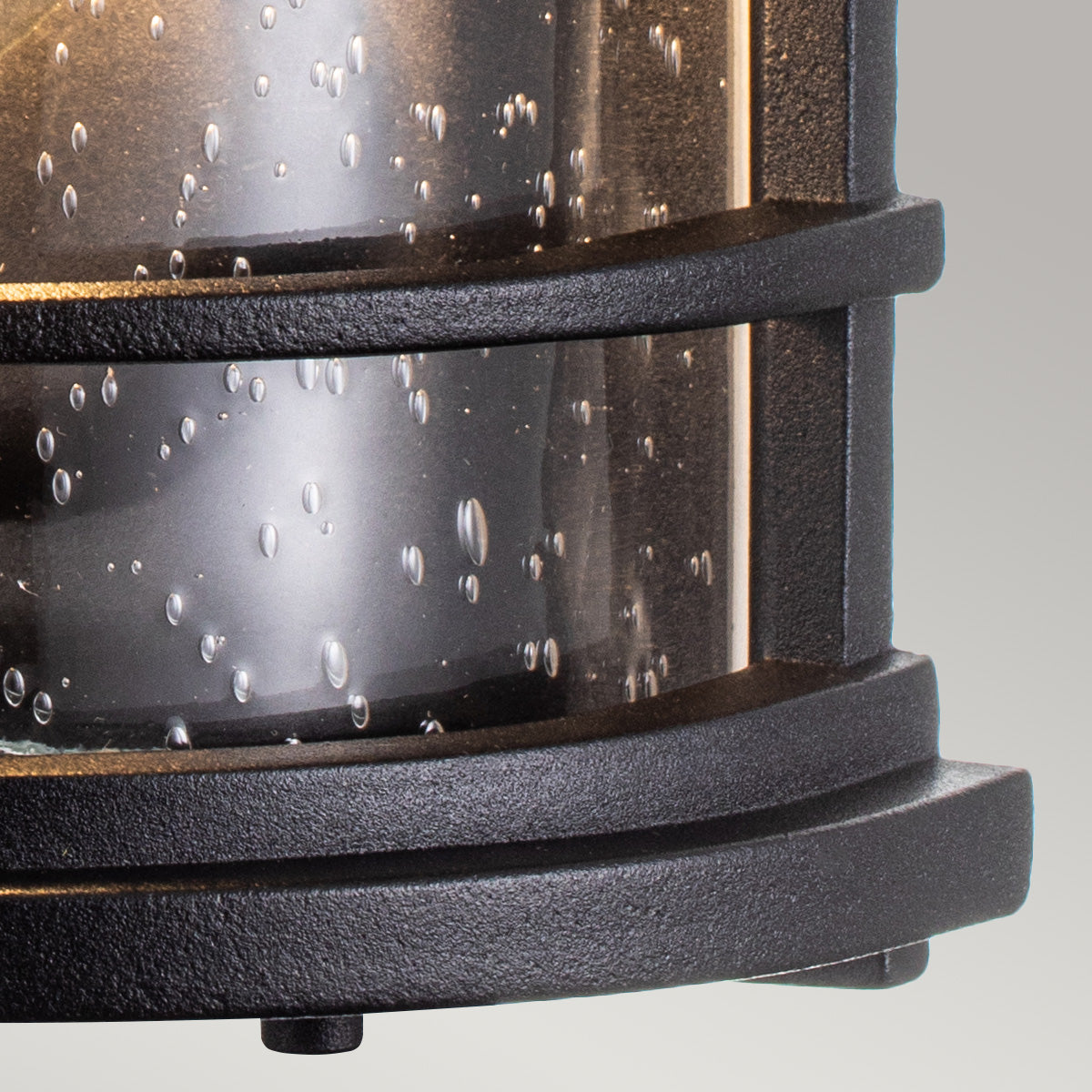 Lighthouse Half Lantern – Textured Black Finish