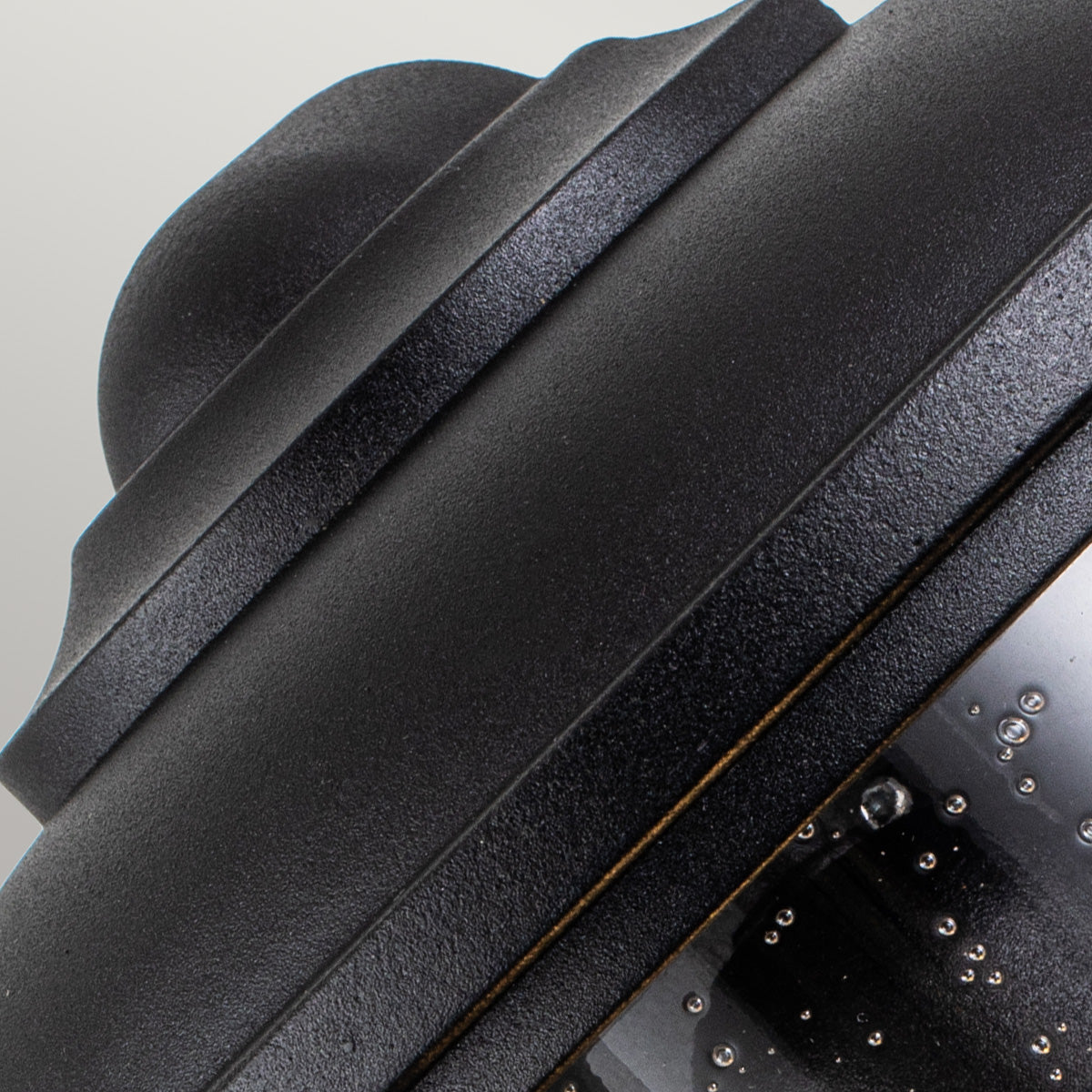 Lighthouse Half Lantern – Textured Black Finish