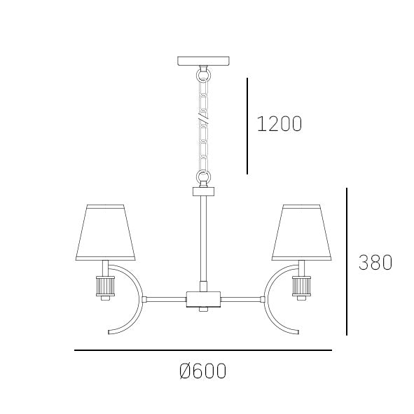 Liverpool Nickel Finish Centre Light 5lt 