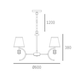 Liverpool Nickel Finish Centre Light 5lt 