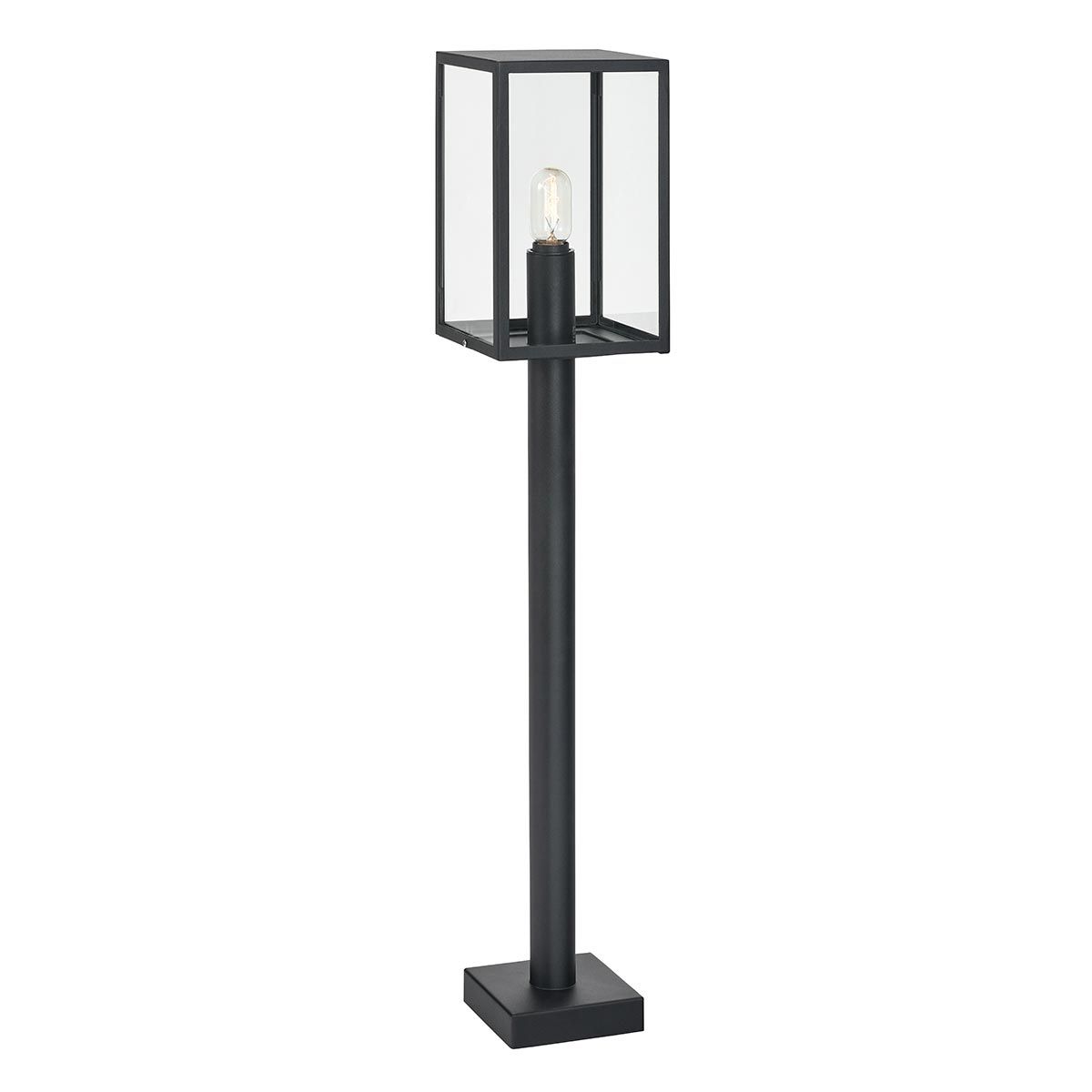 Lofoten 1 Light Pillar - Black IP44 E27