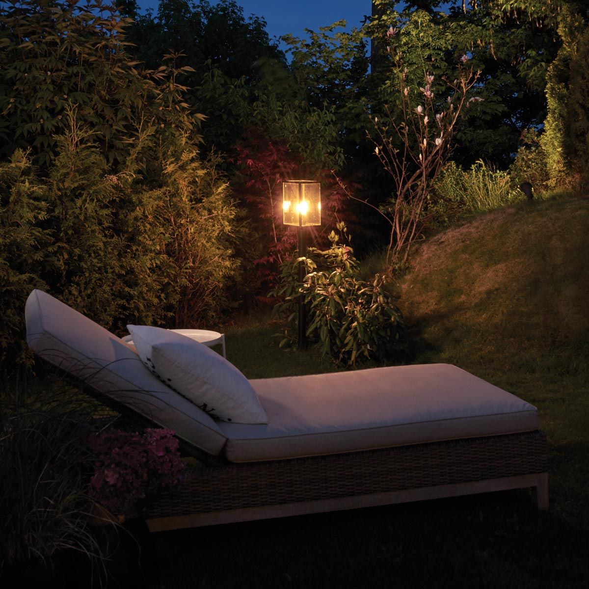 Lofoten 1 Light Pillar - Black IP44 E27