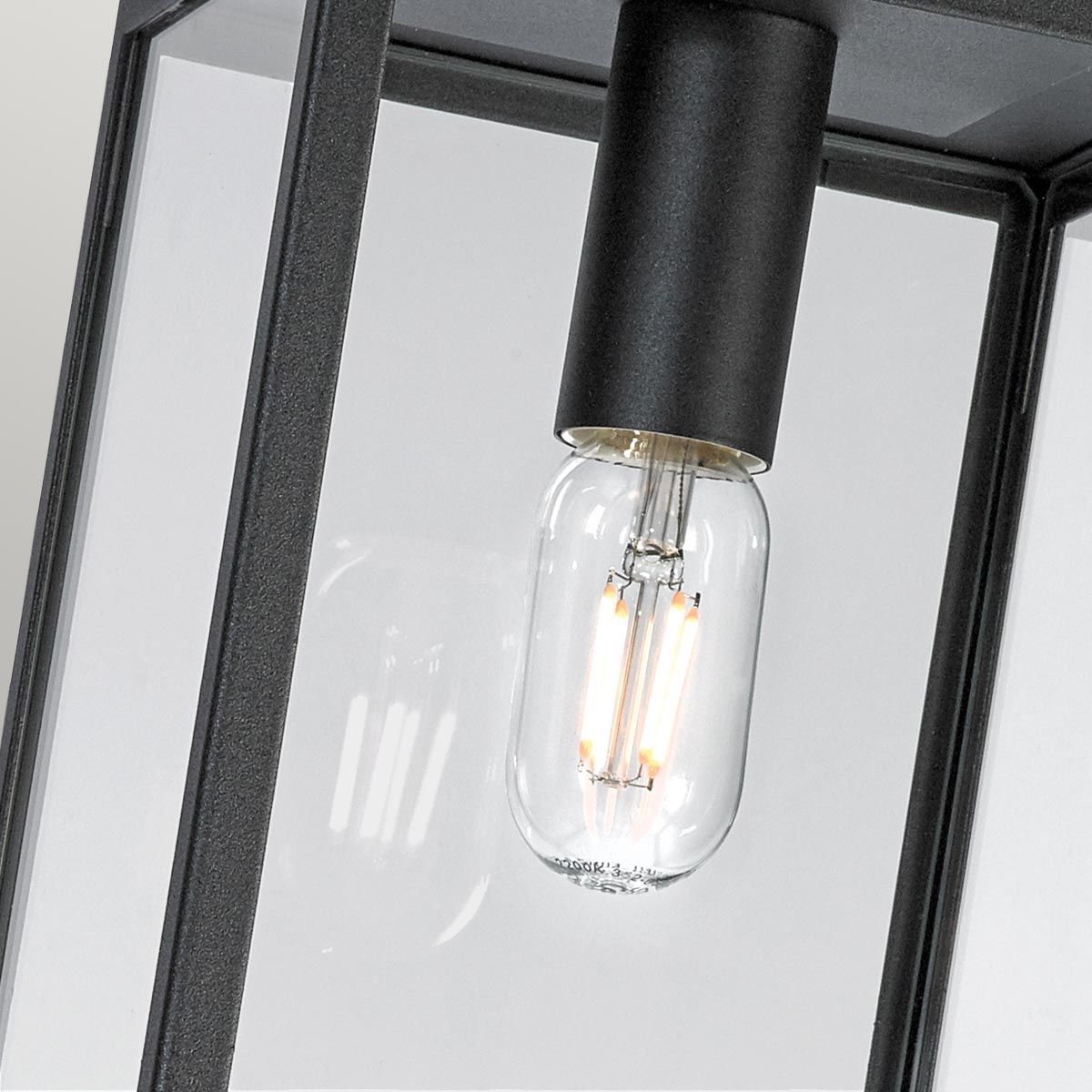 Lofoten 1 Light Chain Lantern - Black IP44 E27