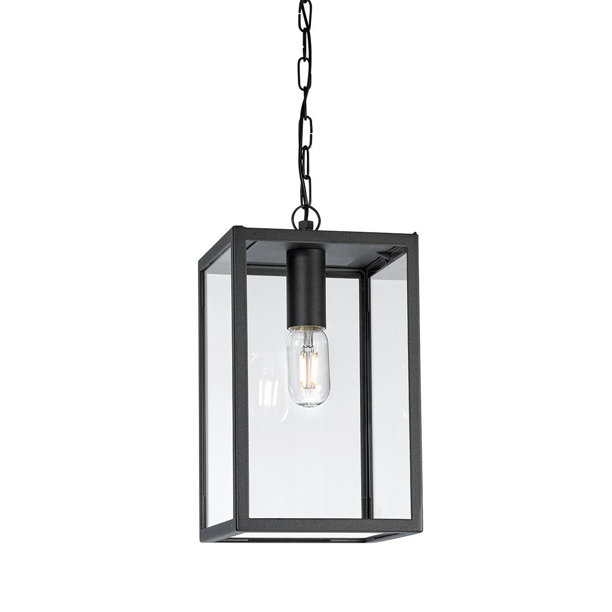 Lofoten 1 Light Chain Lantern - Black IP44 E27