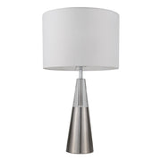 Lola Crystal Table Lamp- Satin Gold/ Satin Chrome Finishes