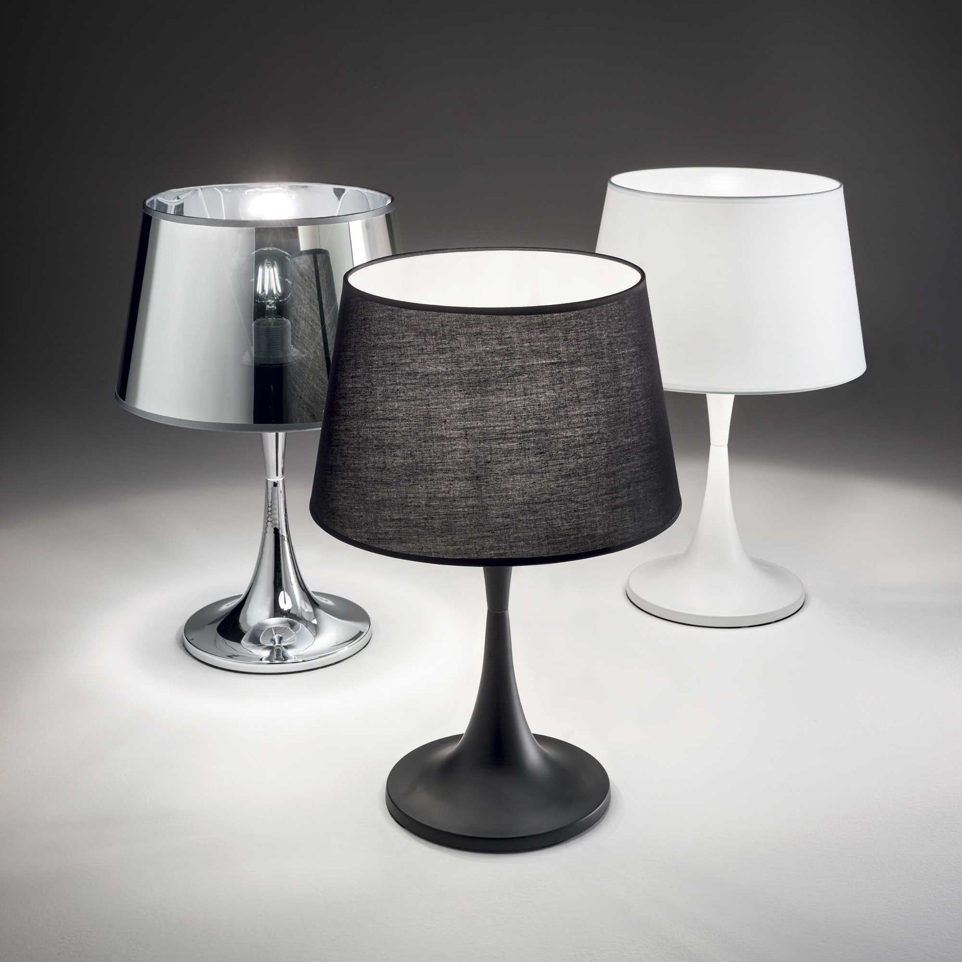 London Table Lamp - Black/White Finish - Cusack Lighting