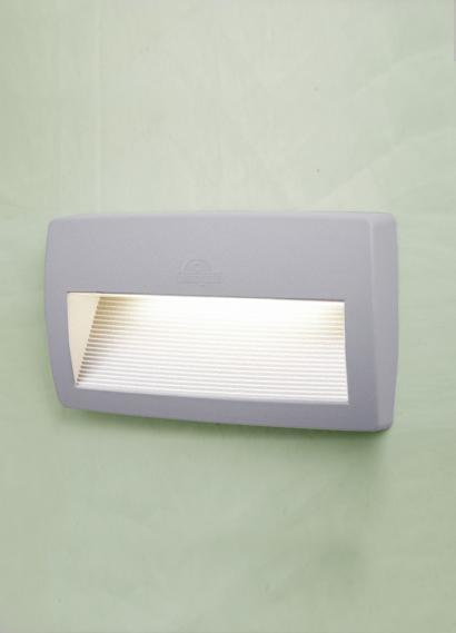 Lorenza 150/270mm Outdoor Recessed Wall Light - Black/Grey Finish