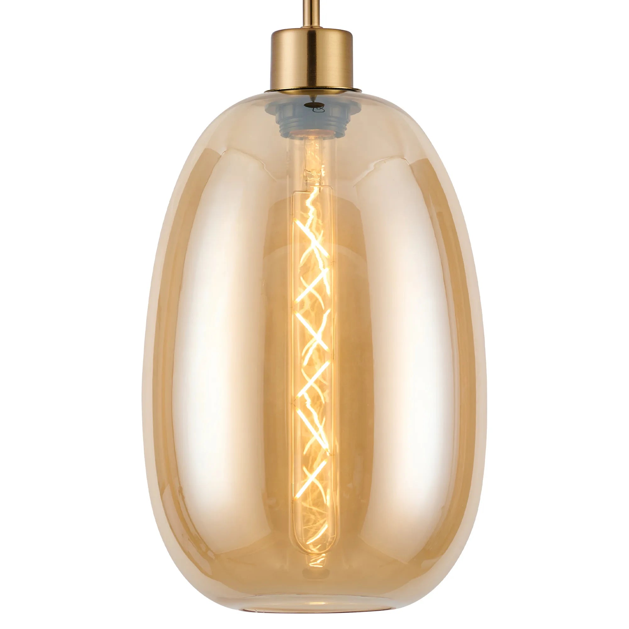 Lori 1.7m Single Pendant, 1 Light Adjustable E27- Antique Gold w Various Finishes