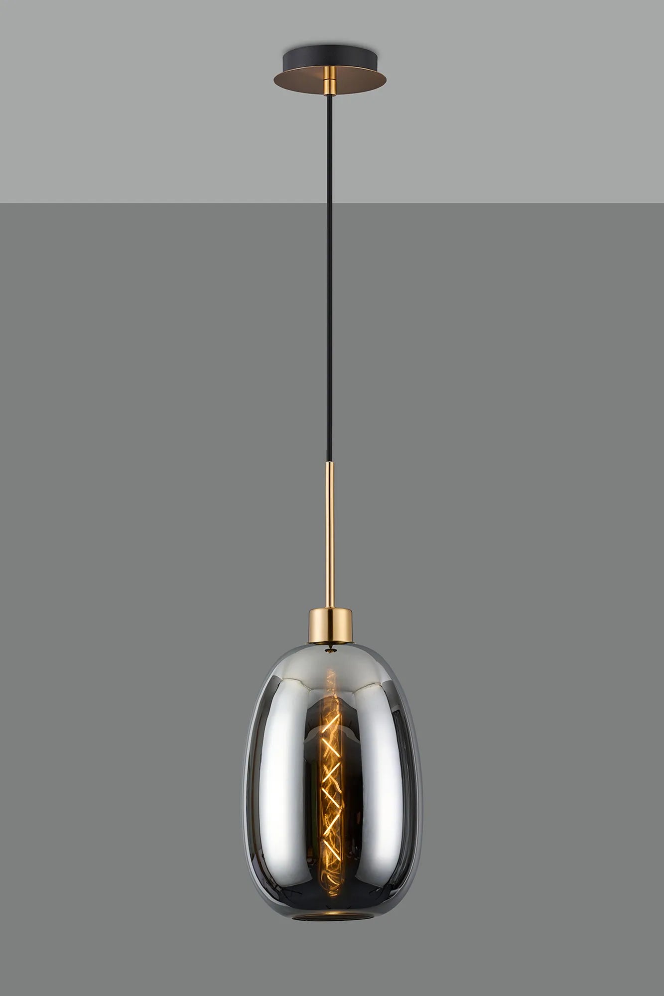 Lori 1.7m Single Pendant, 1 Light Adjustable E27- Antique Gold w Various Finishes