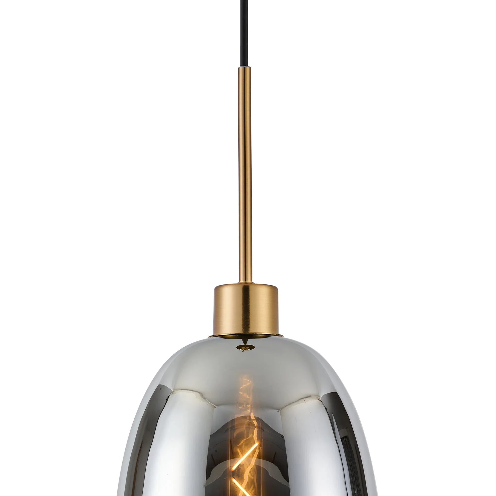 Lori 1.7m Single Pendant, 1 Light Adjustable E27- Antique Gold w Various Finishes