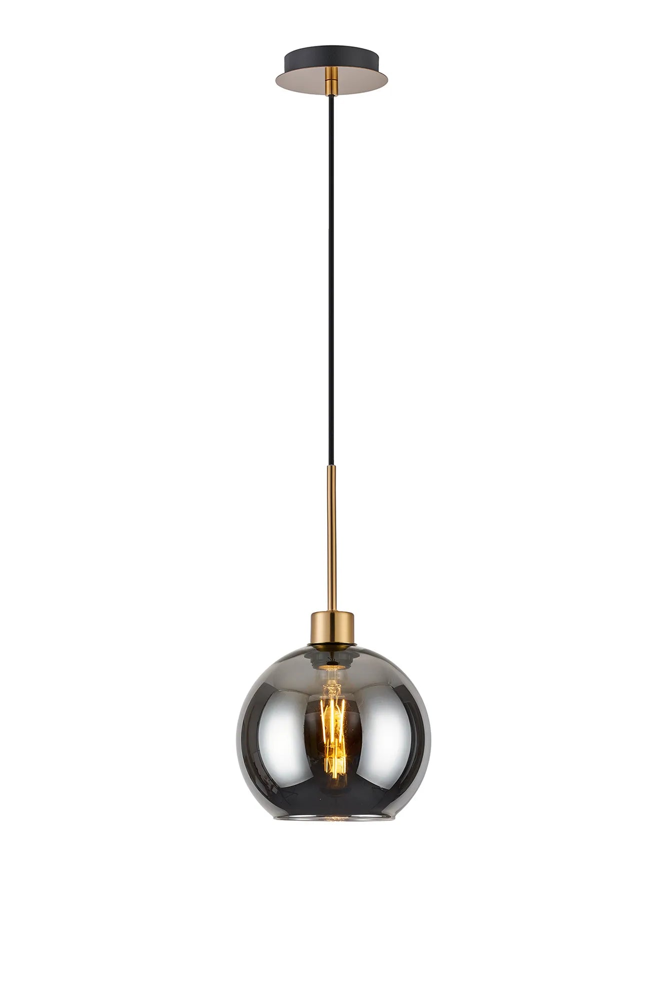Lori 1.7m Single Pendant, 1 Light Adjustable E27- Antique Gold w Various Finishes