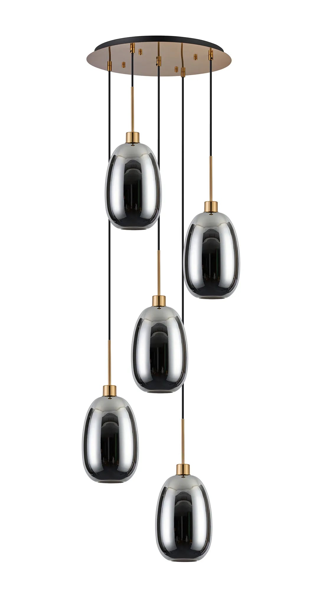 Lori 5 Light Cluster Pendant, Adjustable E27