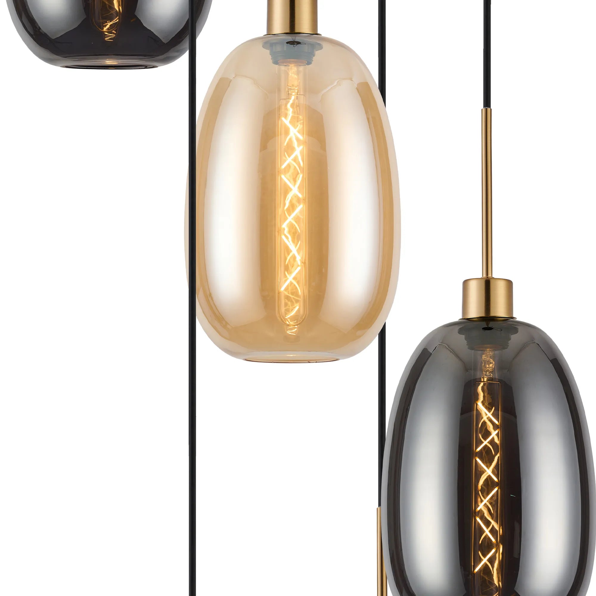 Lori 5 Light Cluster Pendant, Adjustable E27