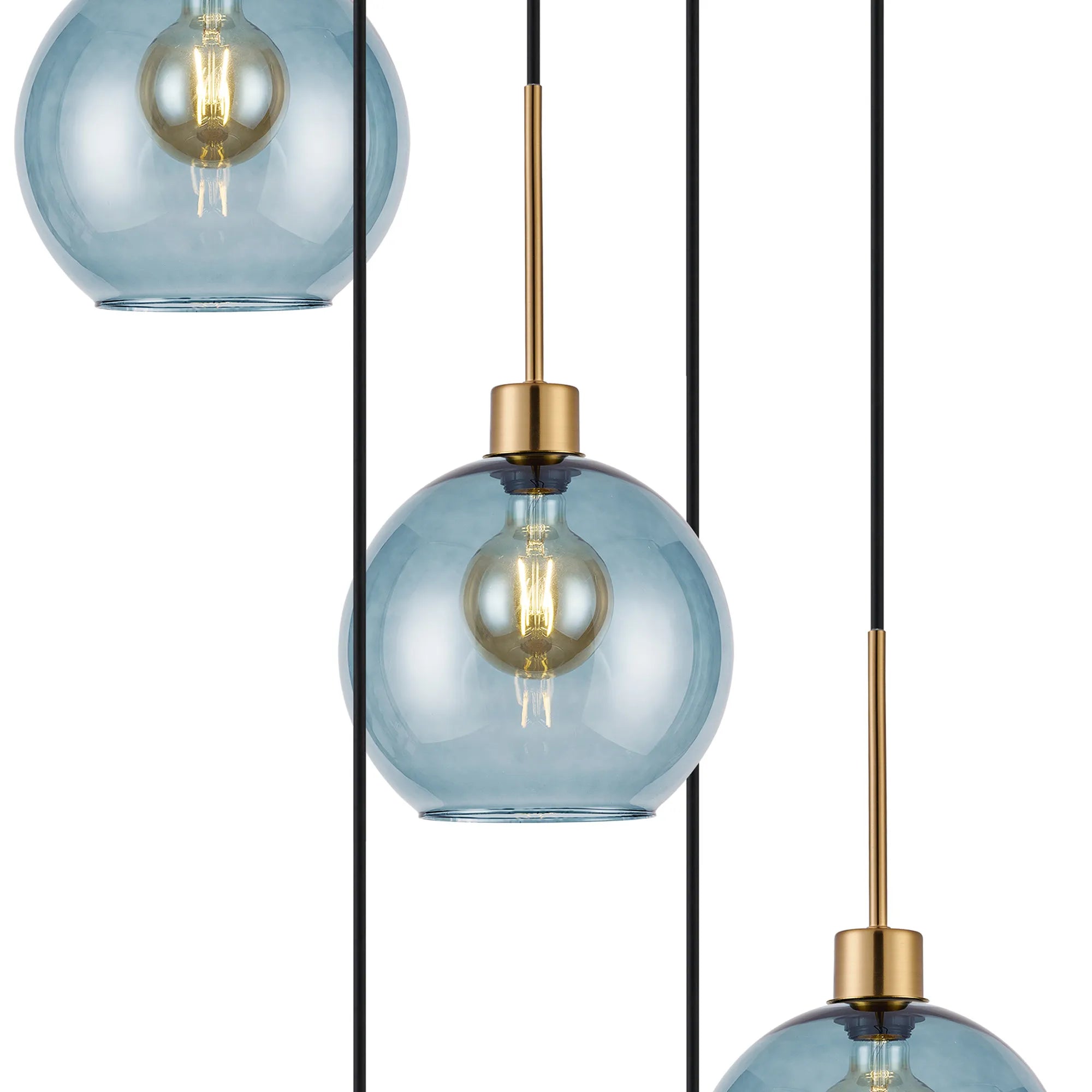 Lori 5 Light Cluster Pendant, Adjustable E27