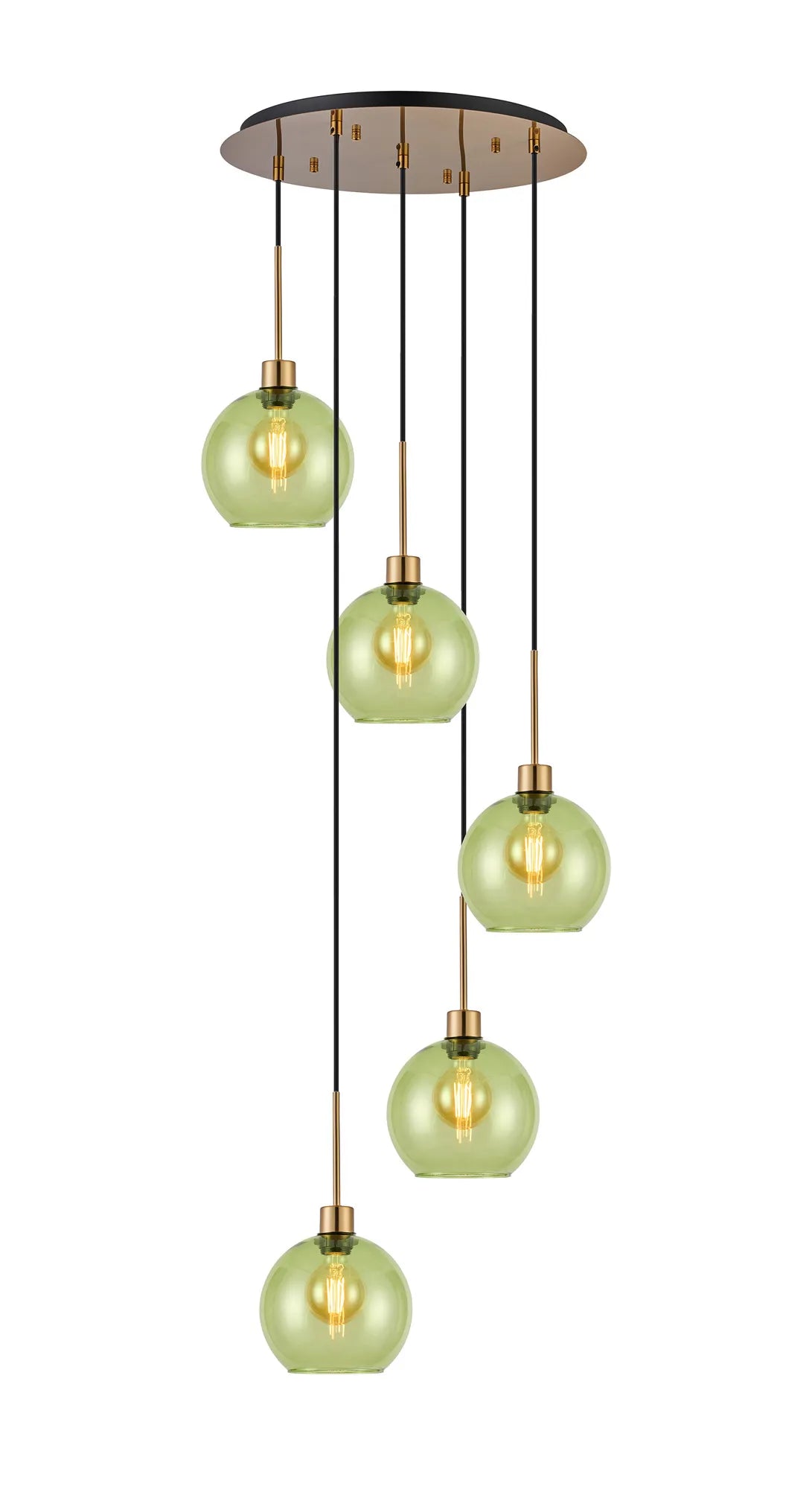Lori 5 Light Cluster Pendant, Adjustable E27