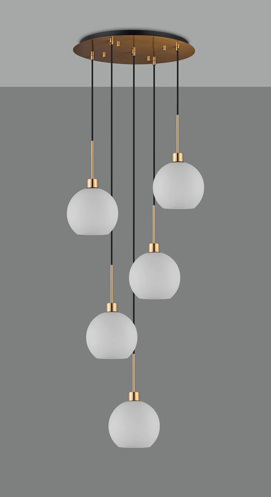 Lori 5 Light Cluster Pendant, Adjustable E27