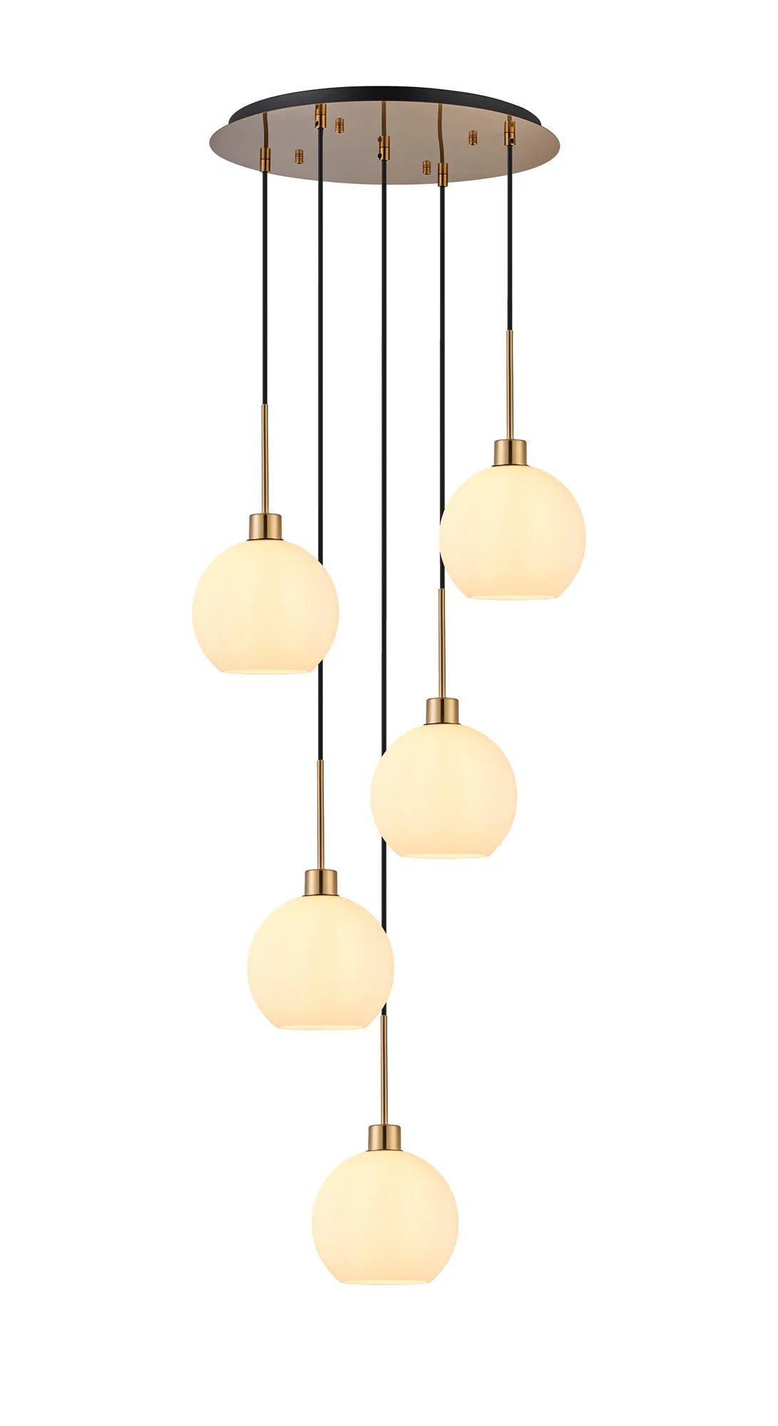 Lori 5 Light Cluster Pendant, Adjustable E27