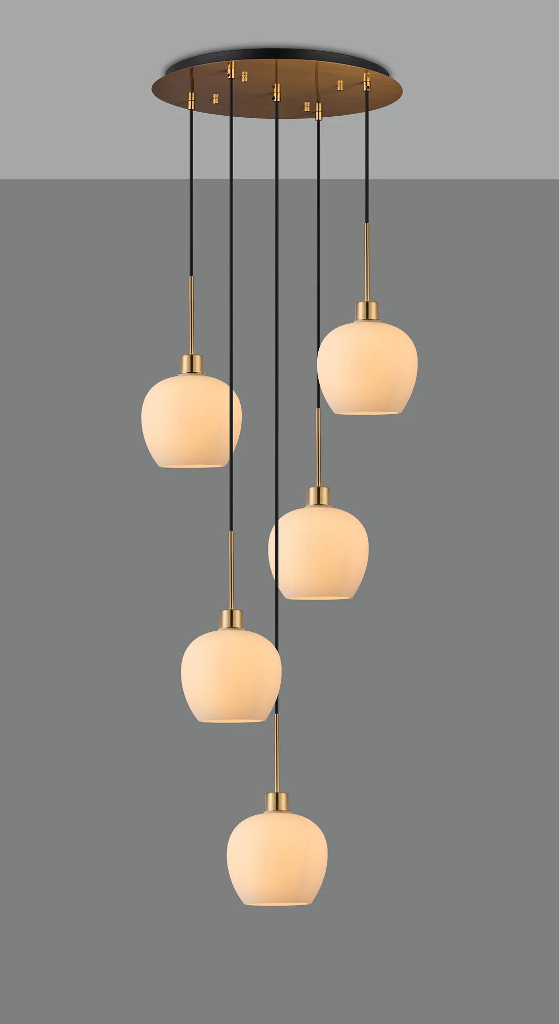 Lori 5 Light Cluster Pendant, Adjustable E27