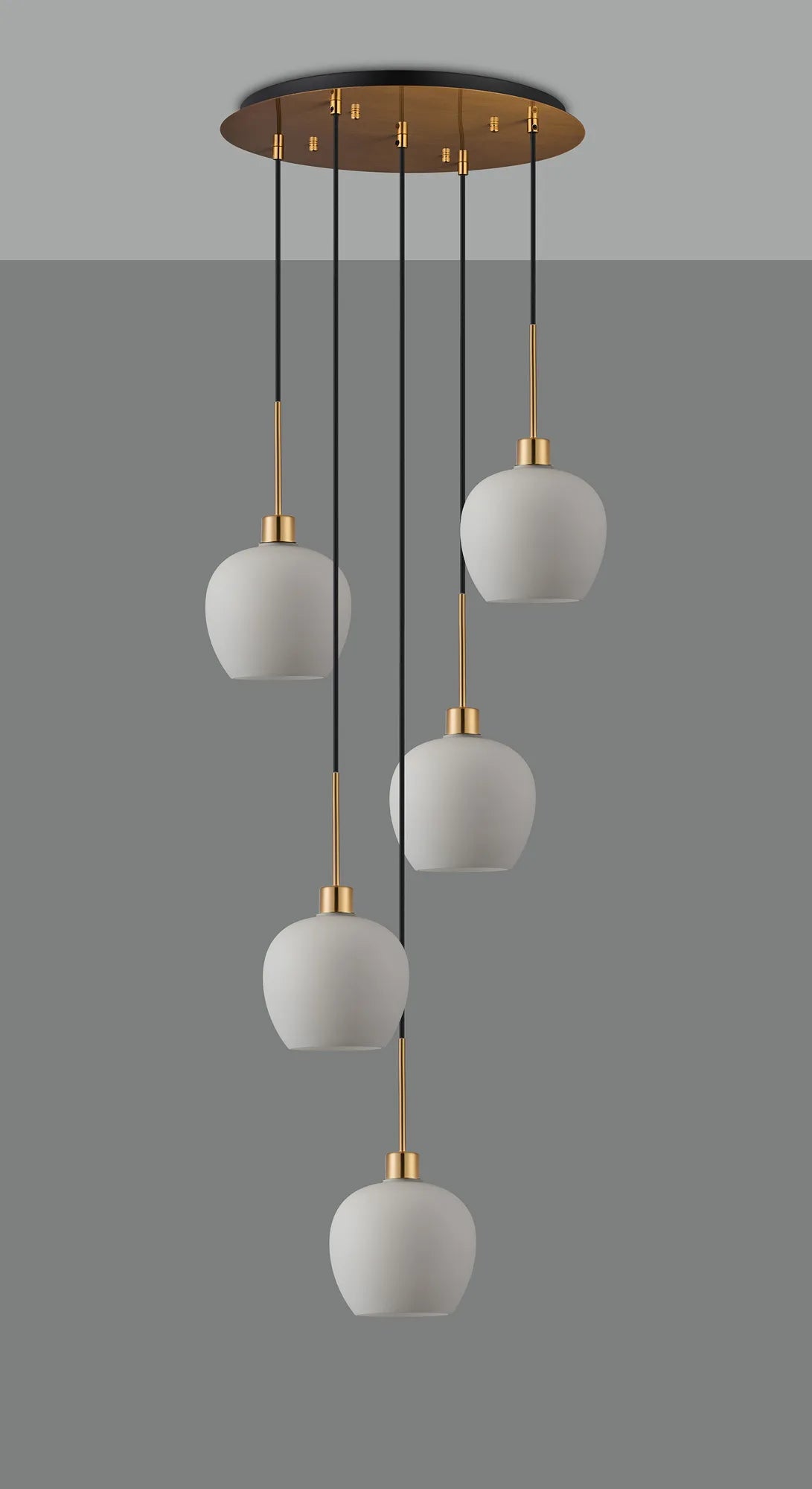 Lori 5 Light Cluster Pendant, Adjustable E27