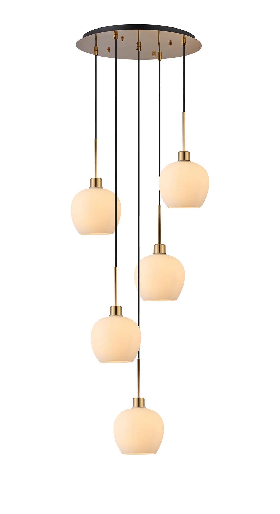 Lori 5 Light Cluster Pendant, Adjustable E27