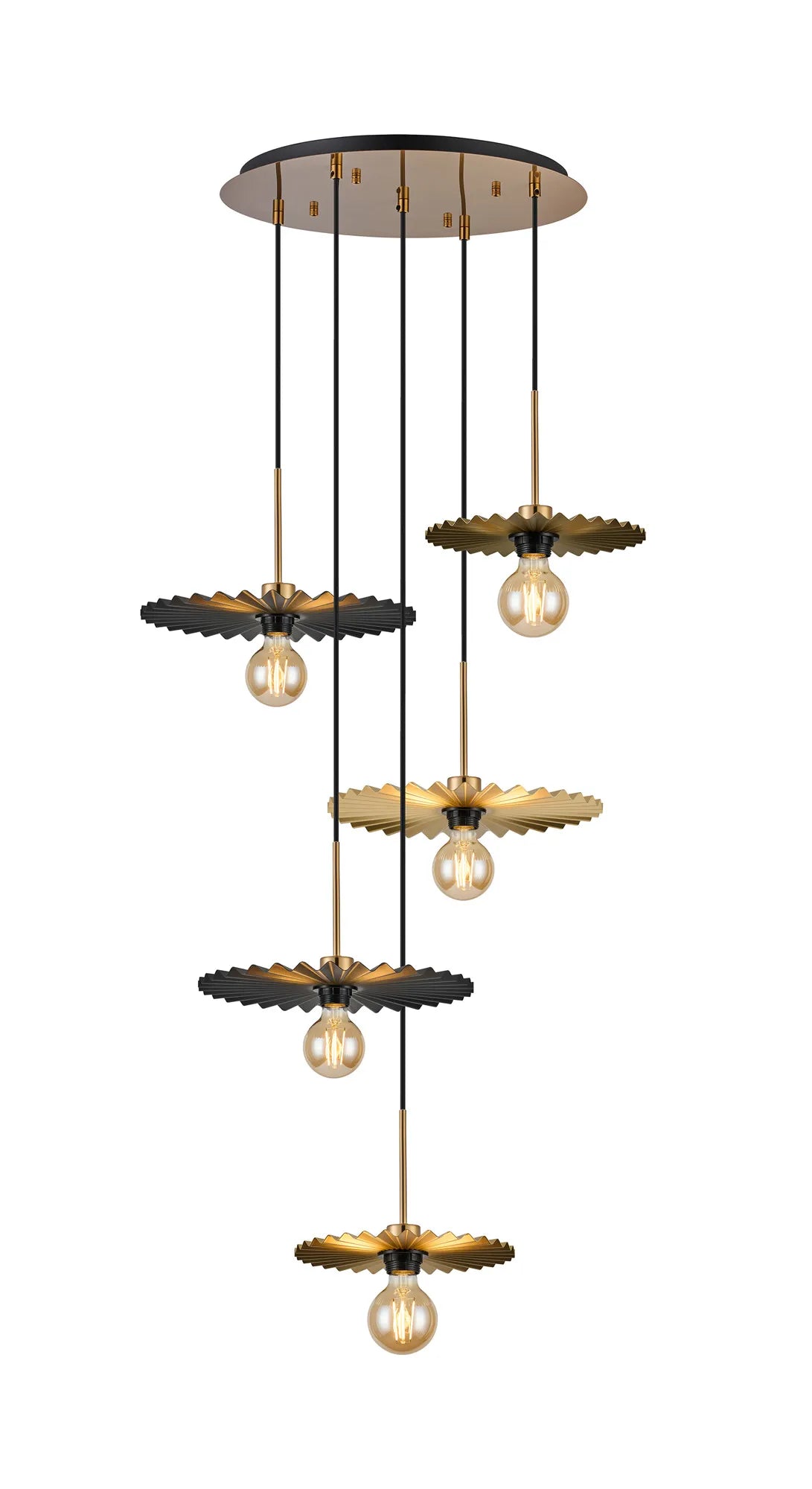Lori 5 Light Cluster Pendant, Adjustable E27