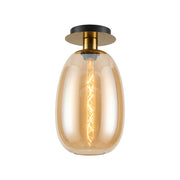 Lori 15cm Round Ceiling Flush Light- Antique Gold w Various Finishes