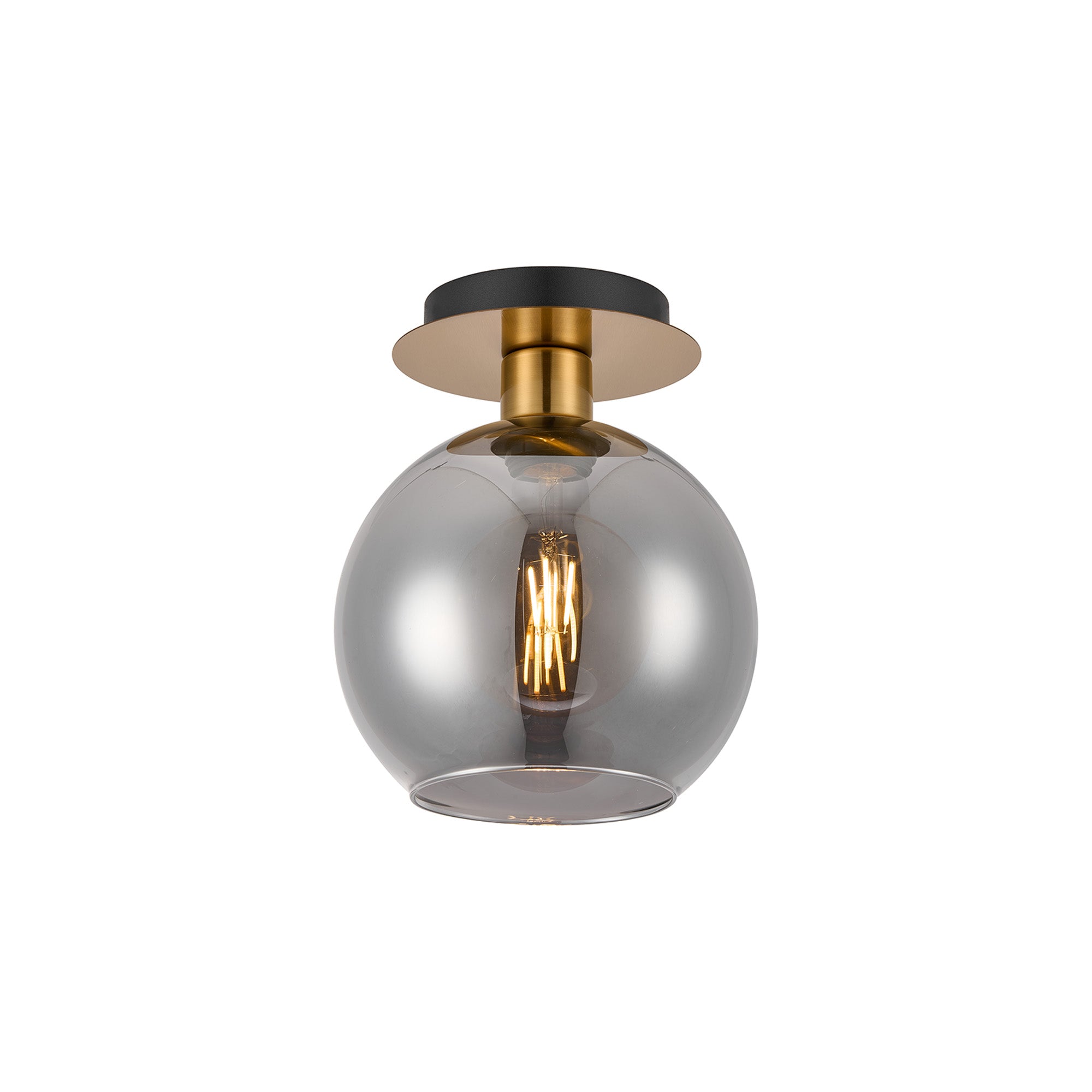 Lori 15cm Round Ceiling Flush Light- Antique Gold w Various Finishes
