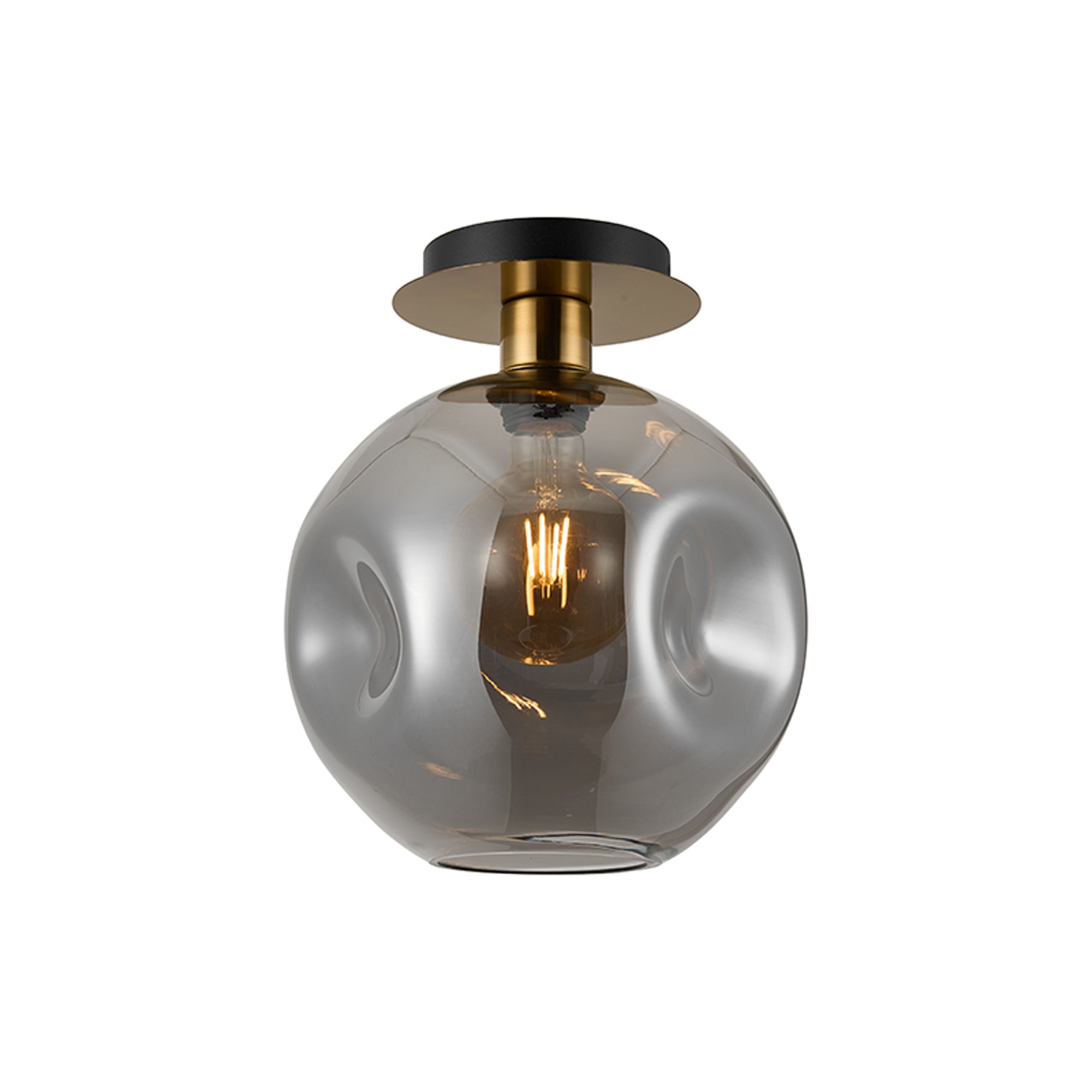 Lori 15cm Round Ceiling Flush Light- Antique Gold w Various Finishes