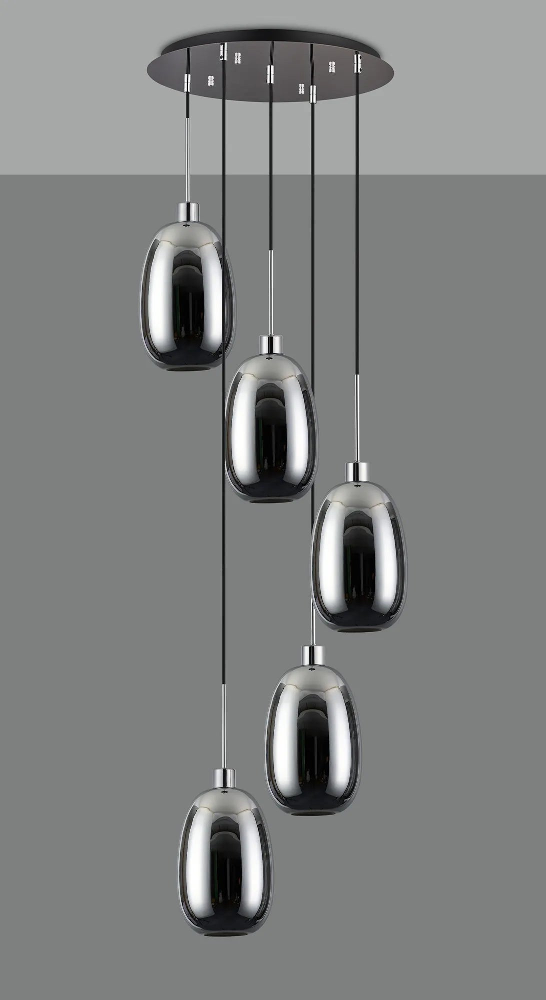 Lori 5 Light Cluster Pendant, Adjustable E27
