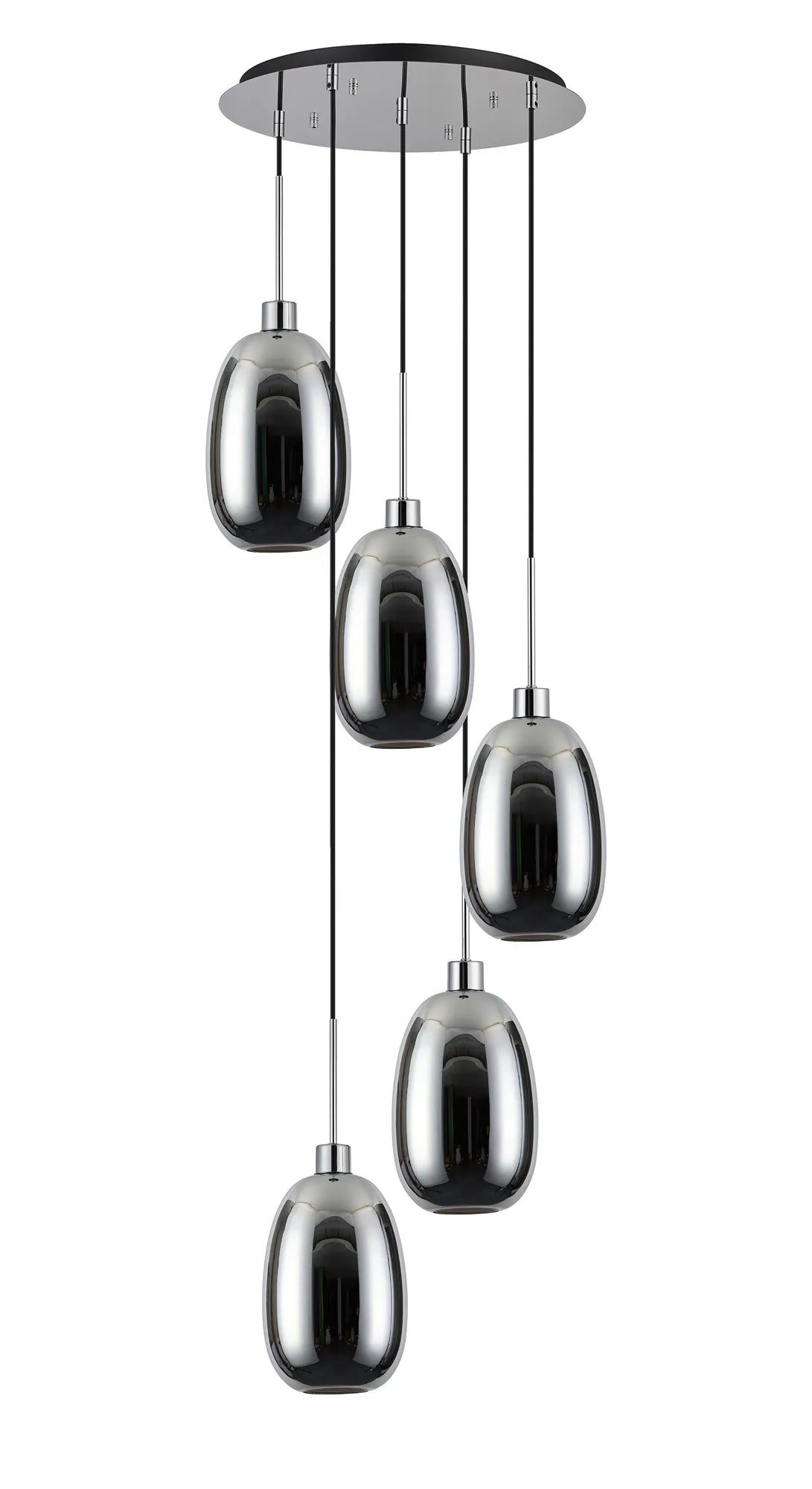 Lori 5 Light Cluster Pendant, Adjustable E27