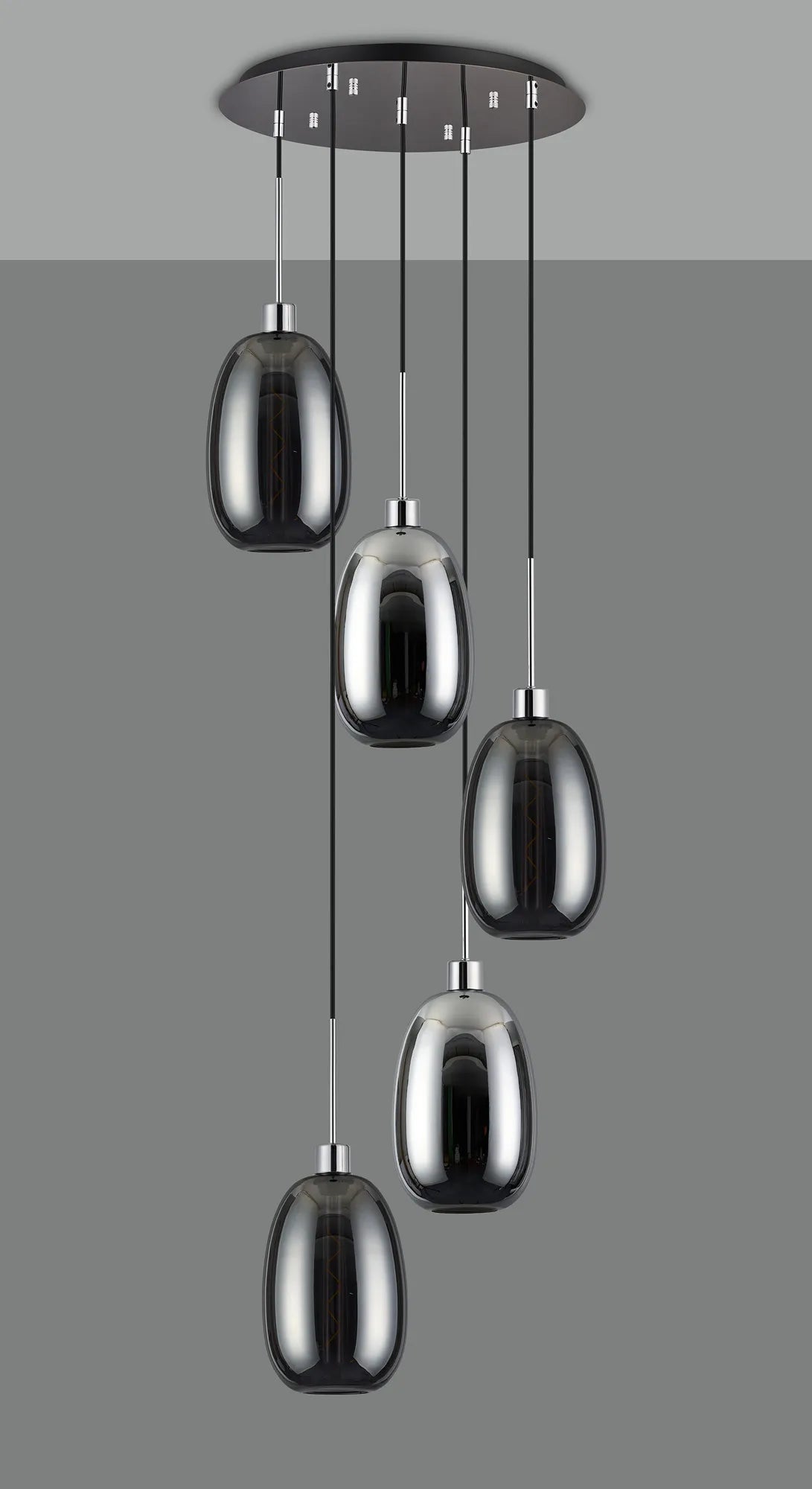 Lori 5 Light Cluster Pendant, Adjustable E27