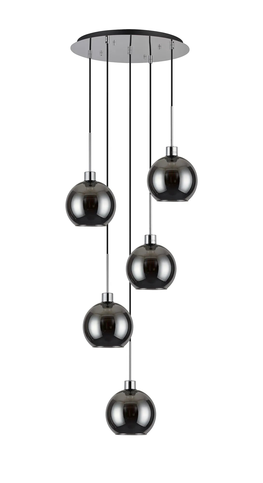 Lori 5 Light Cluster Pendant, Adjustable E27