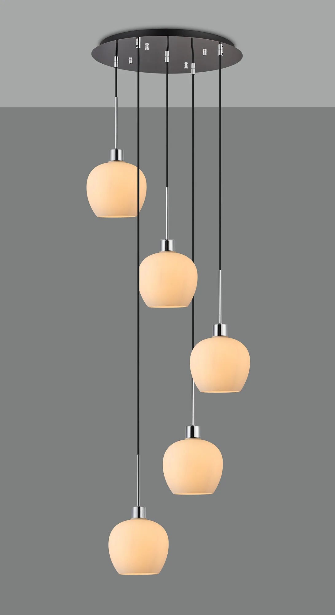 Lori 5 Light Cluster Pendant, Adjustable E27