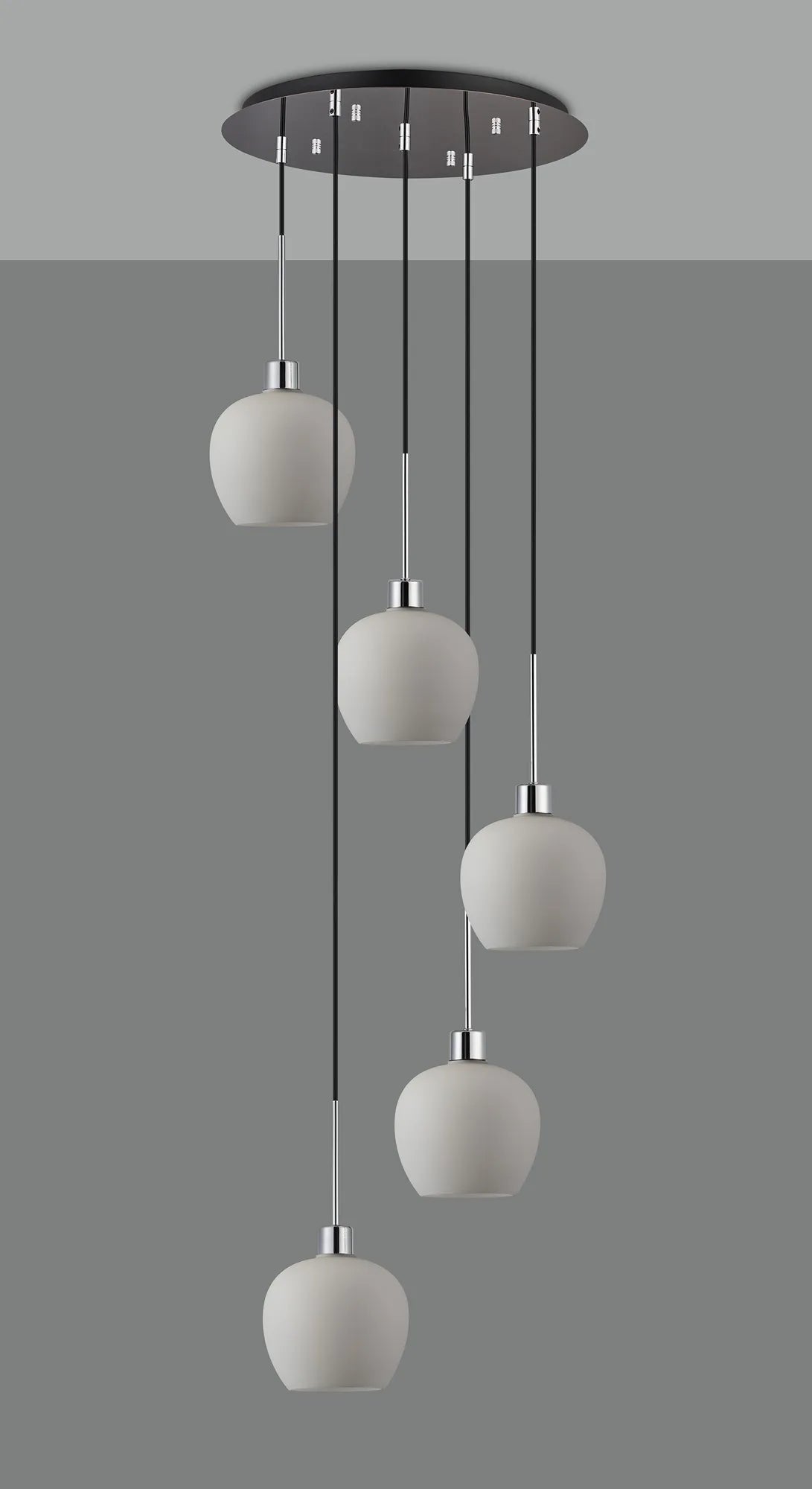 Lori 5 Light Cluster Pendant, Adjustable E27