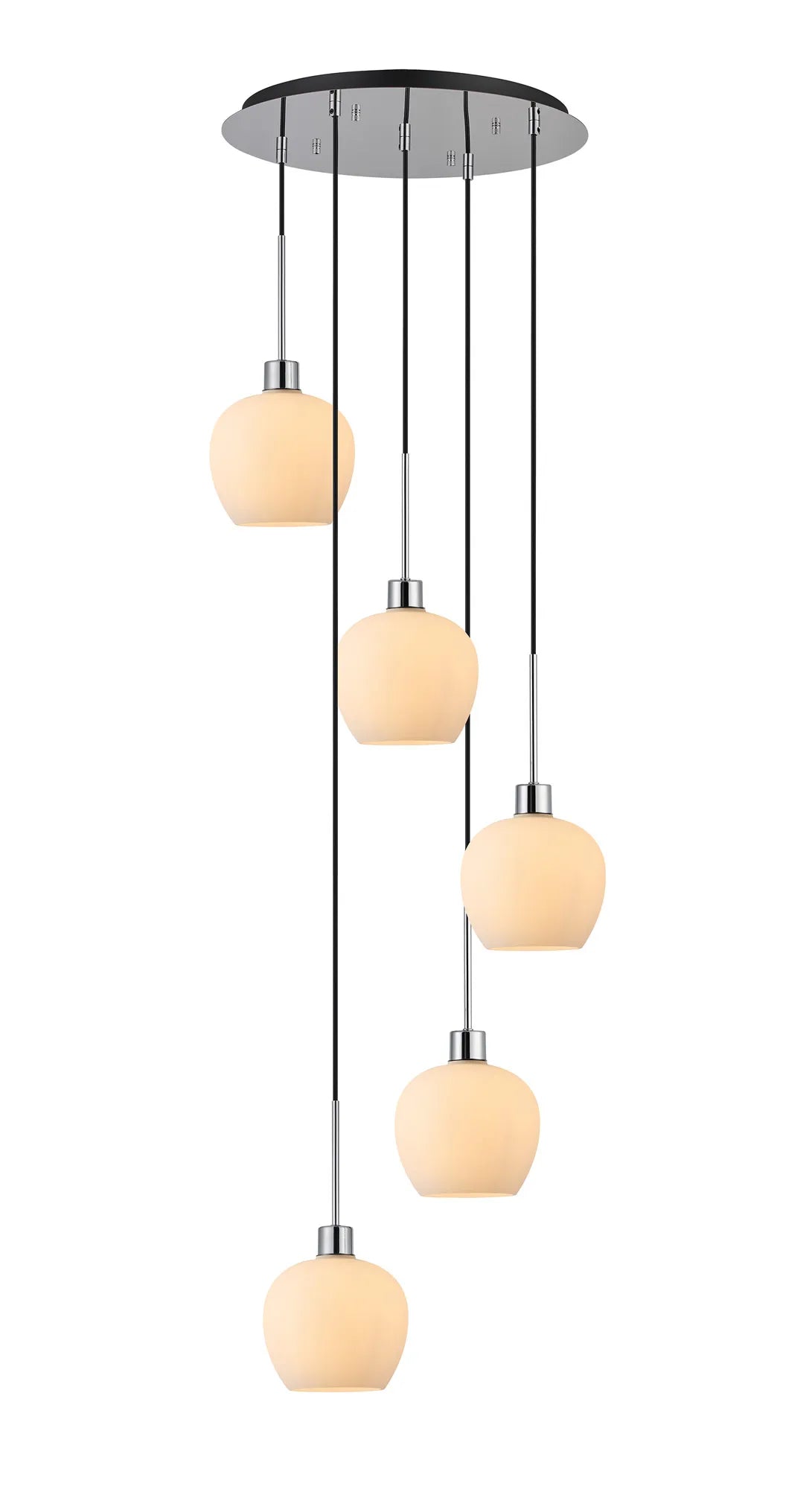 Lori 5 Light Cluster Pendant, Adjustable E27