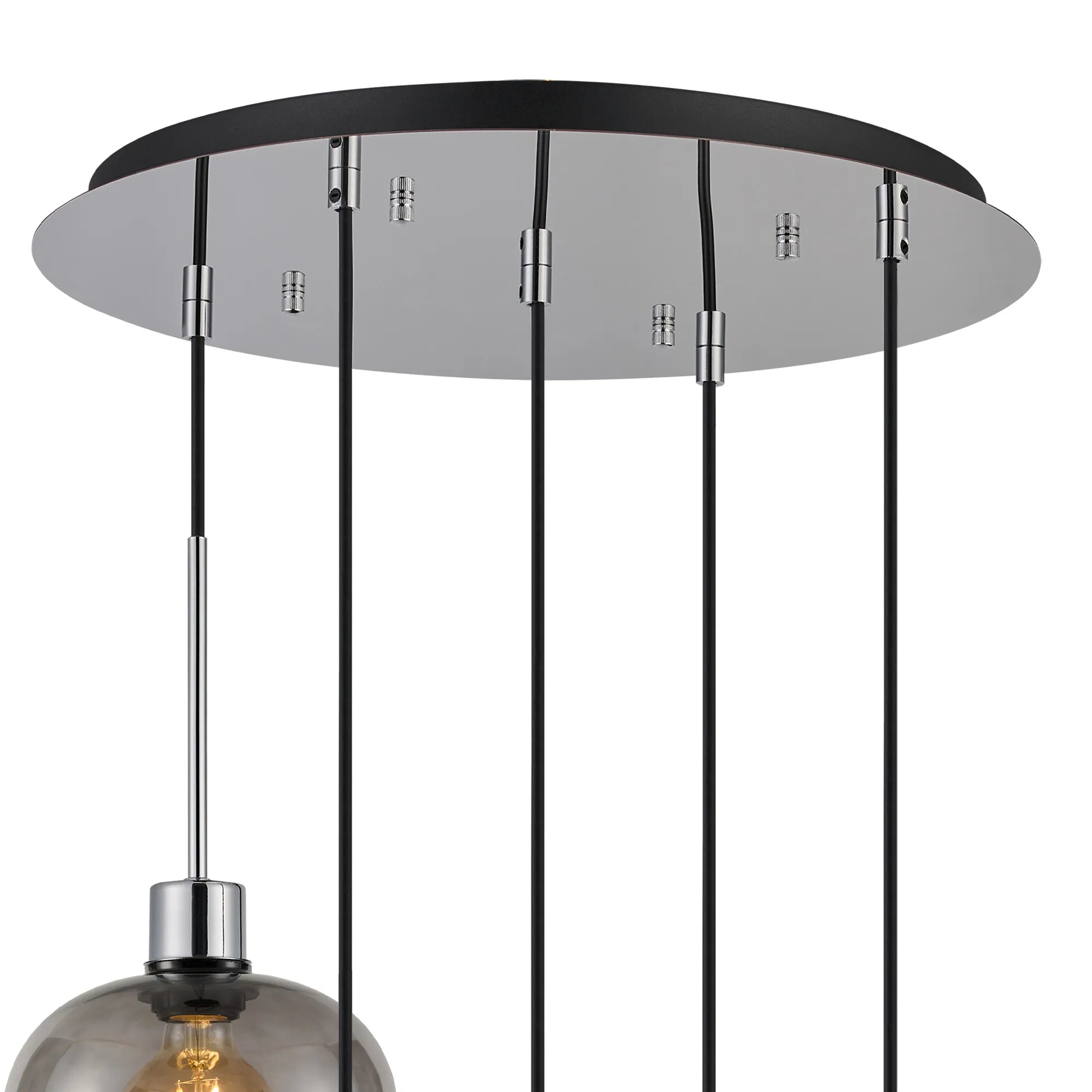Lori 5 Light Cluster Pendant, Adjustable E27