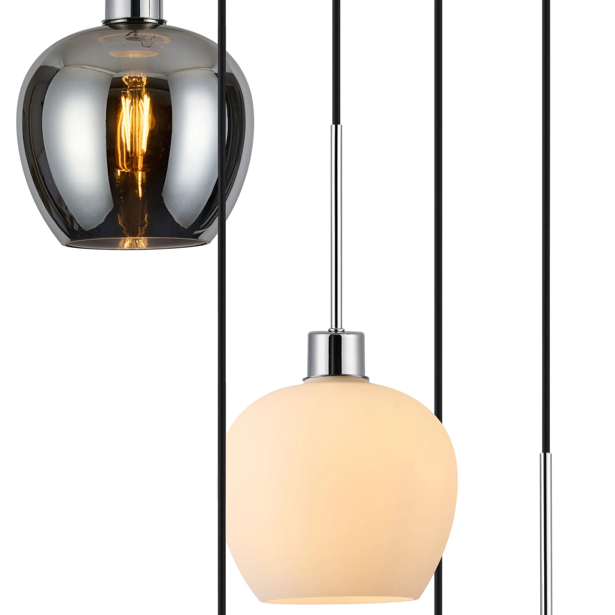 Lori 5 Light Cluster Pendant, Adjustable E27