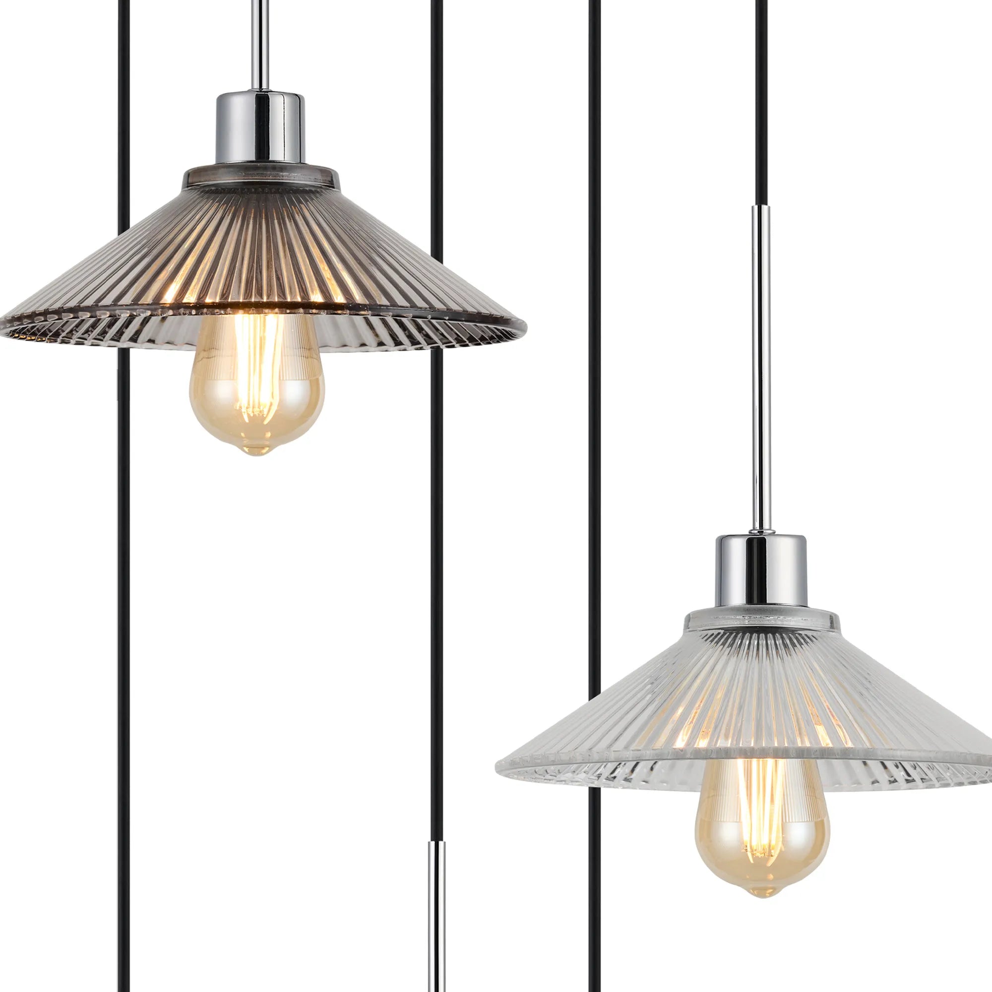 Lori 5 Light Cluster Pendant, Adjustable E27