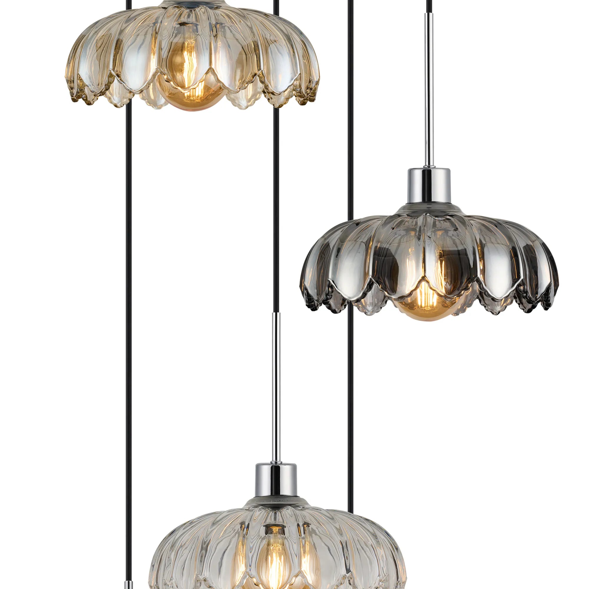 Lori 5 Light Cluster Pendant, Adjustable E27