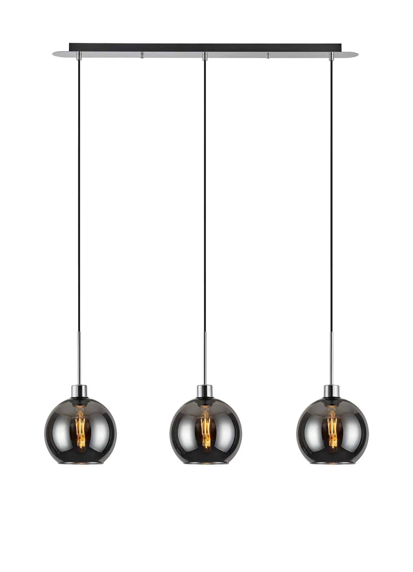 Lori 3Lt Linear Pendant- Polished Chrome w Various Finishes