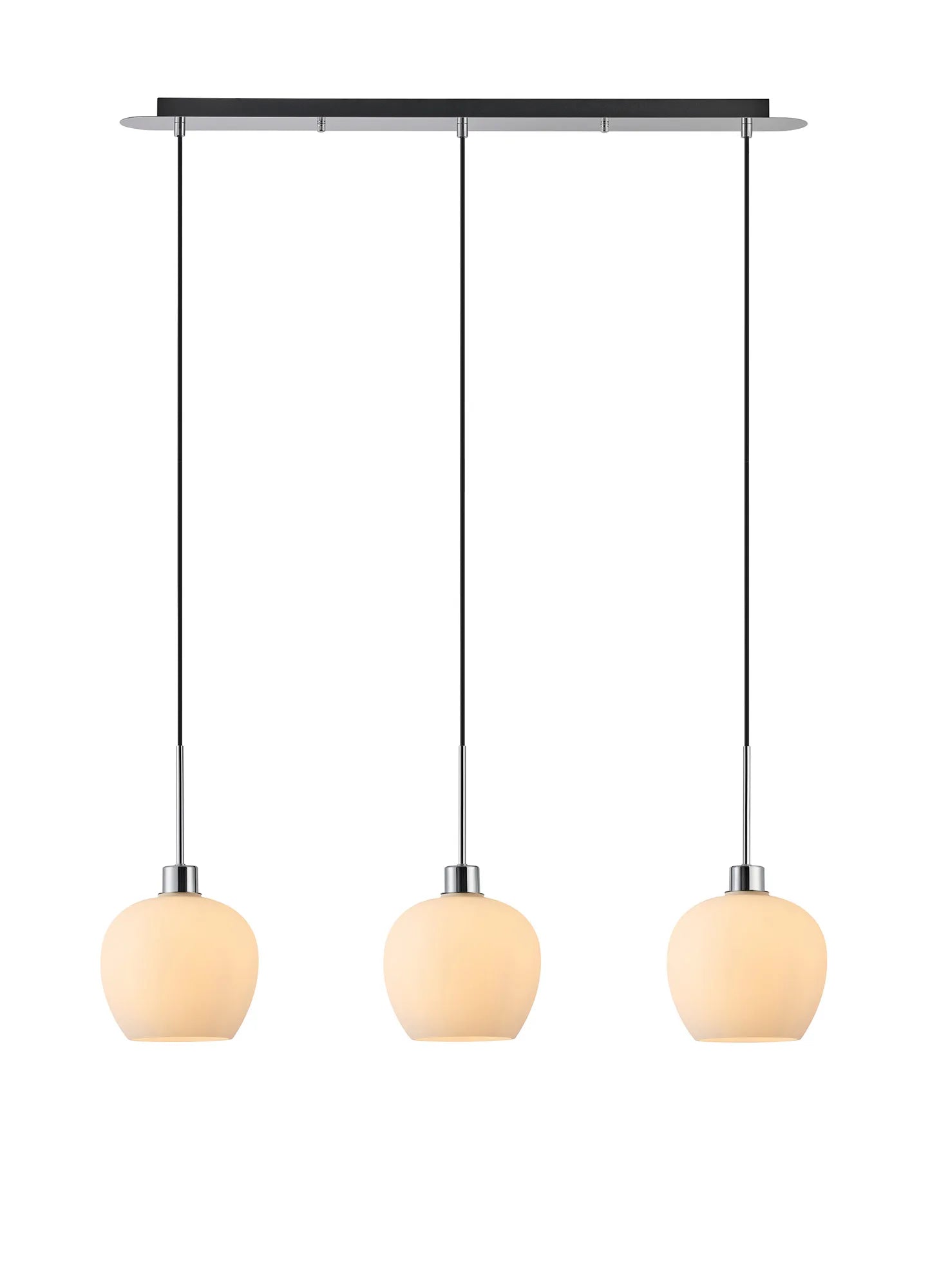 Lori 3Lt Linear Pendant- Polished Chrome w Various Finishes