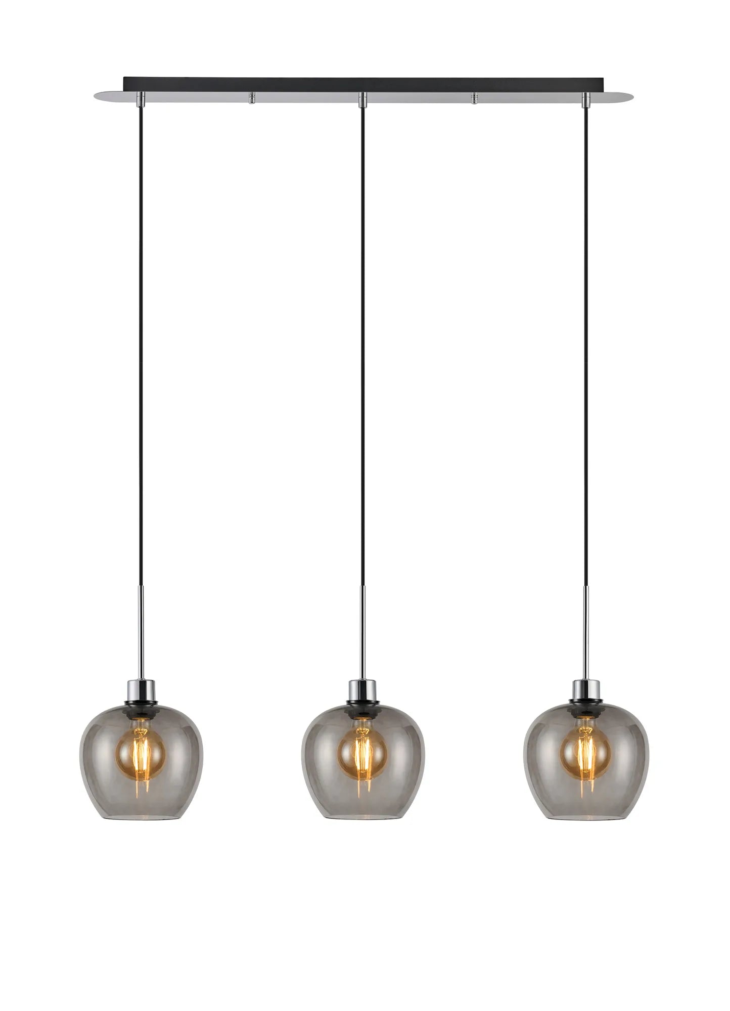 Lori 3Lt Linear Pendant- Polished Chrome w Various Finishes