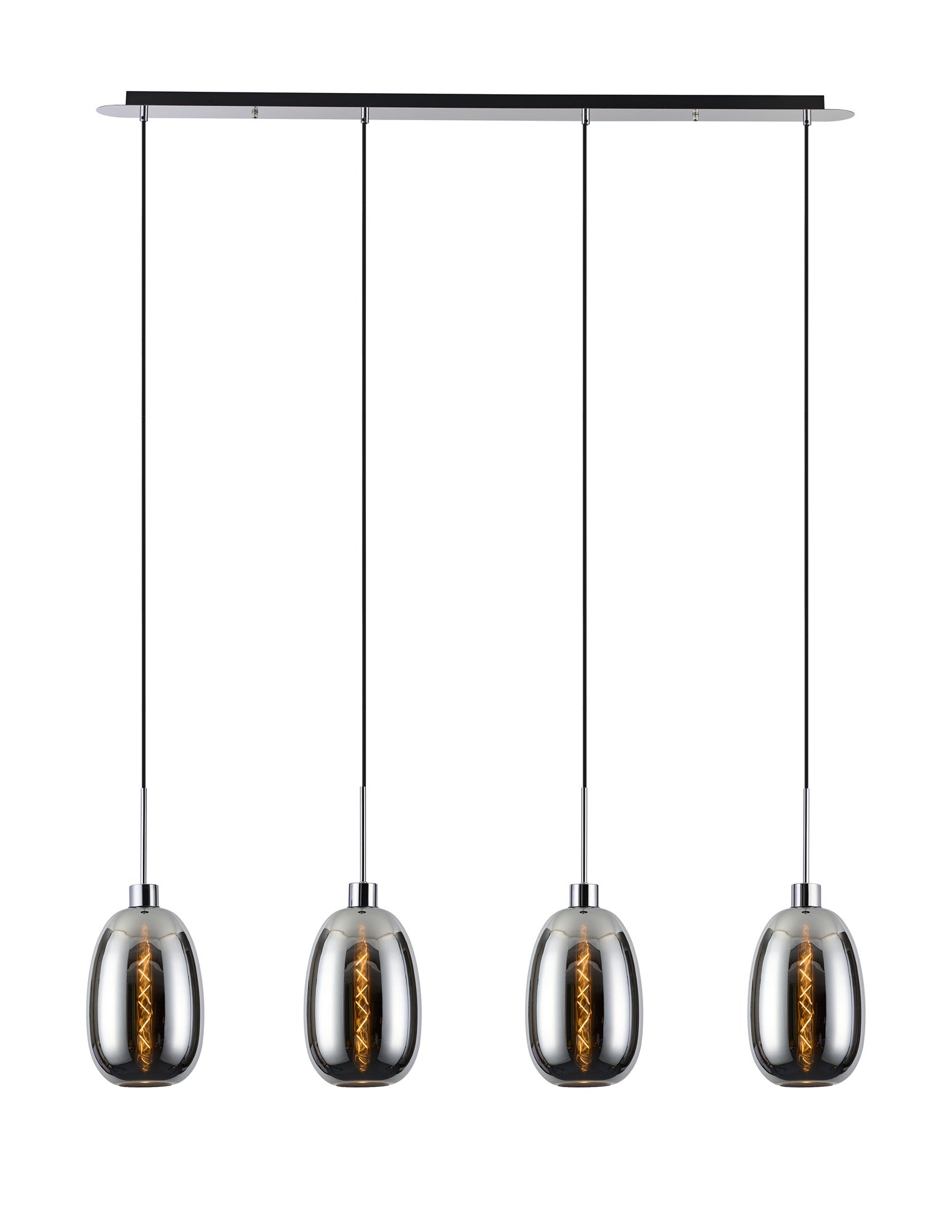 Lori 4Lt Linear Pendant- Polished Chrome w Various Finishes