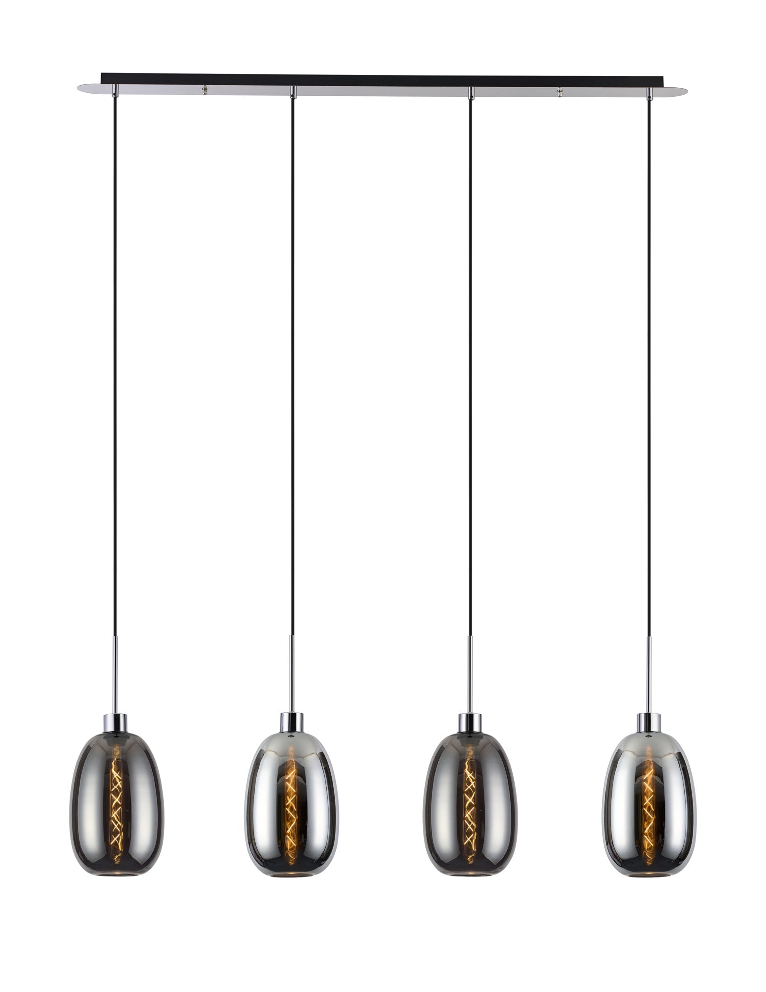 Lori 4Lt Linear Pendant- Polished Chrome w Various Finishes