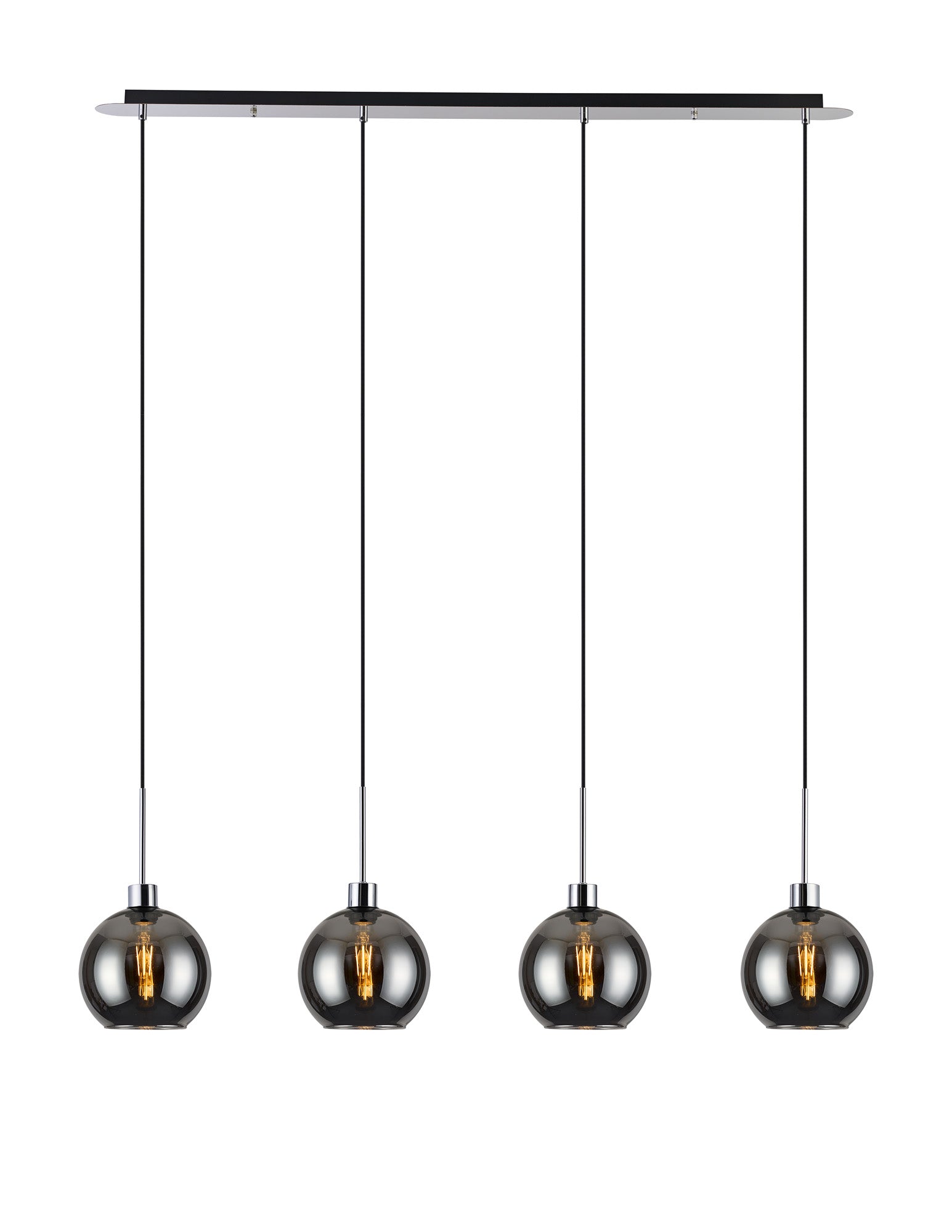 Lori 4Lt Linear Pendant- Polished Chrome w Various Finishes
