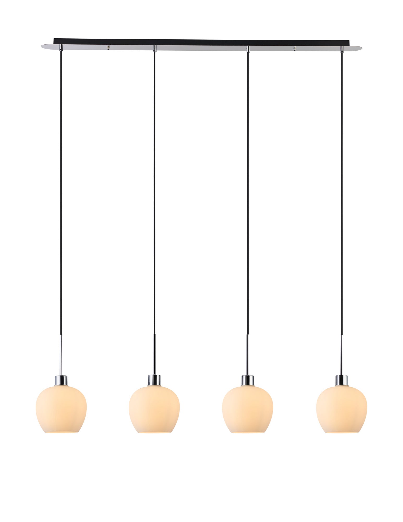 Lori 4Lt Linear Pendant- Polished Chrome w Various Finishes