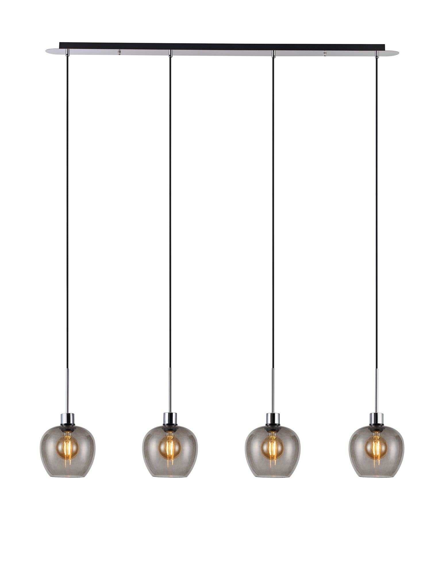 Lori 4Lt Linear Pendant- Polished Chrome w Various Finishes